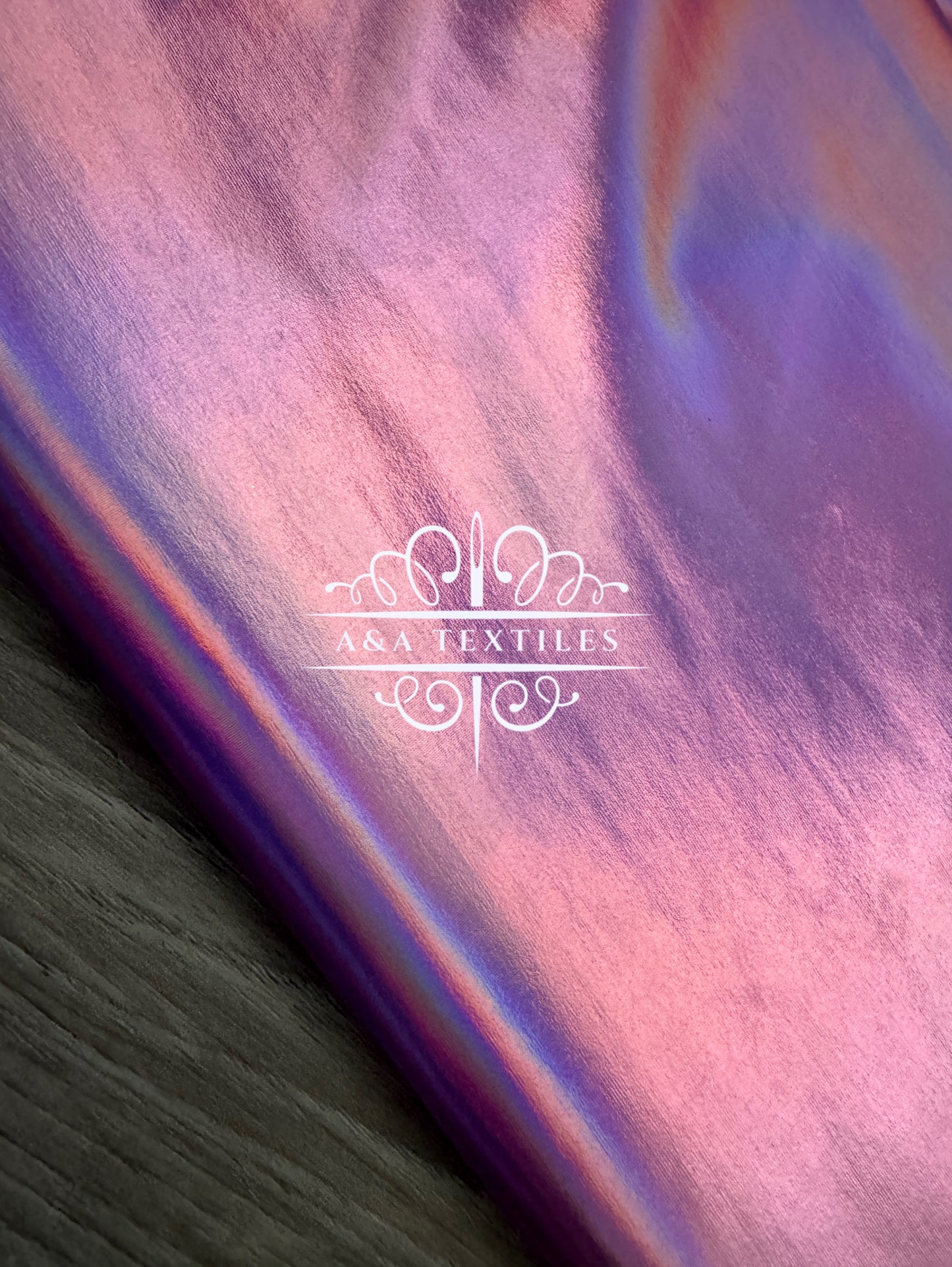 Pink Holographic Foil Spandex