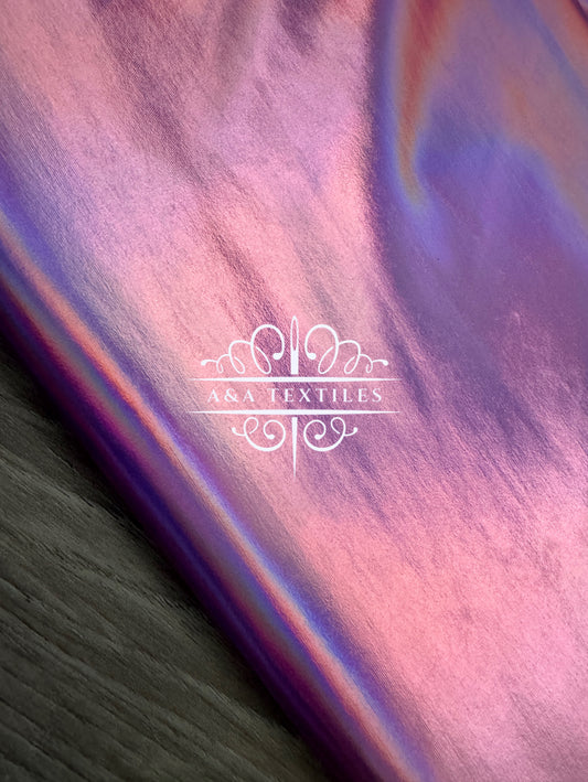 Pink Holographic Foil Spandex