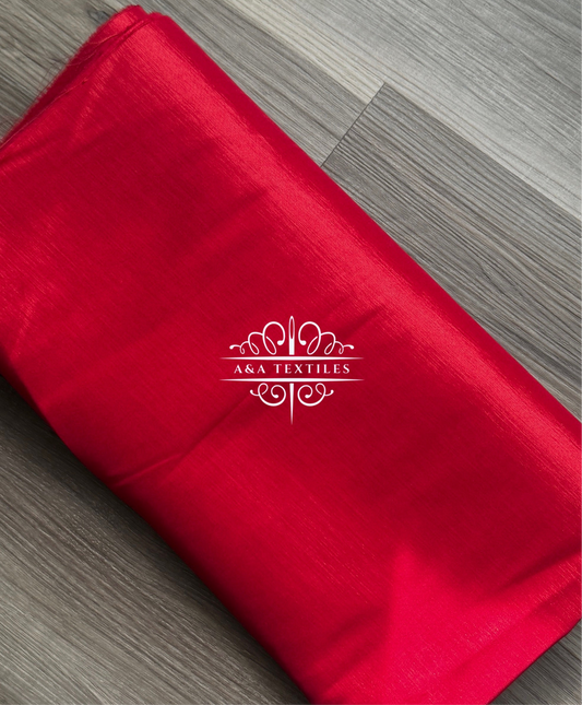 Red Stretch Taffeta
