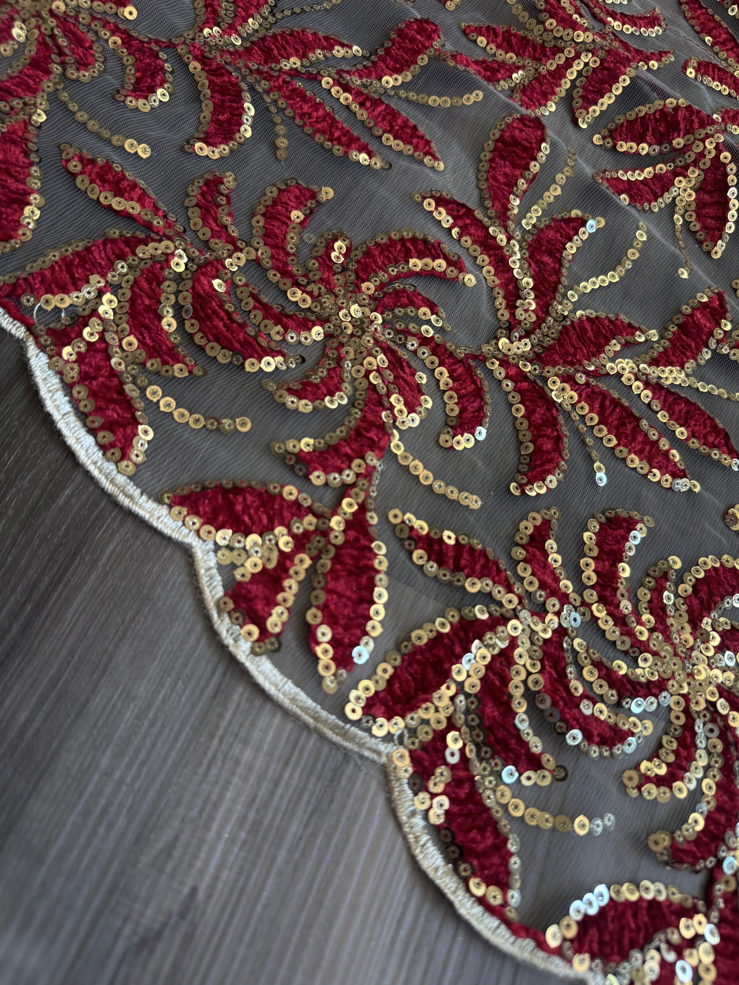 Red & Gold Lace