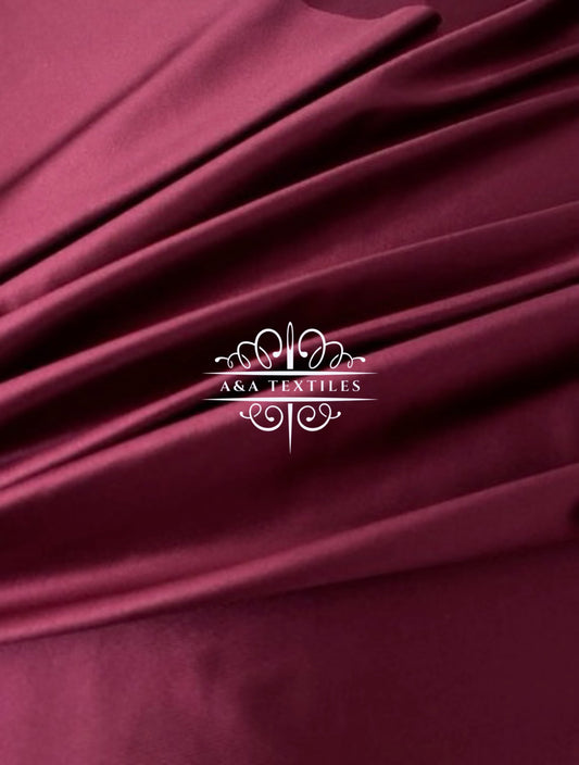 Burgundy Shiny Nylon Spandex