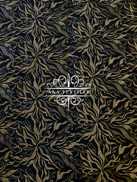 Gold Jacquard Lurex Knit