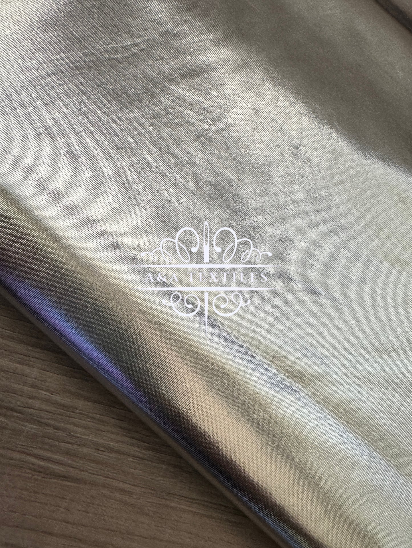 Silver Foil Spandex