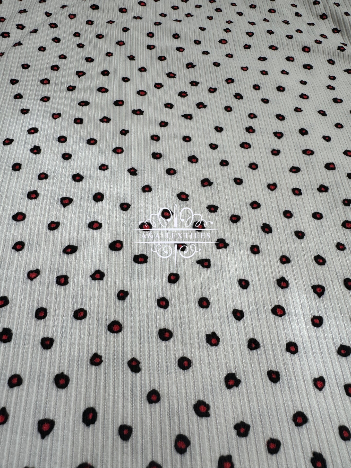 Mini Dot Rib Knit