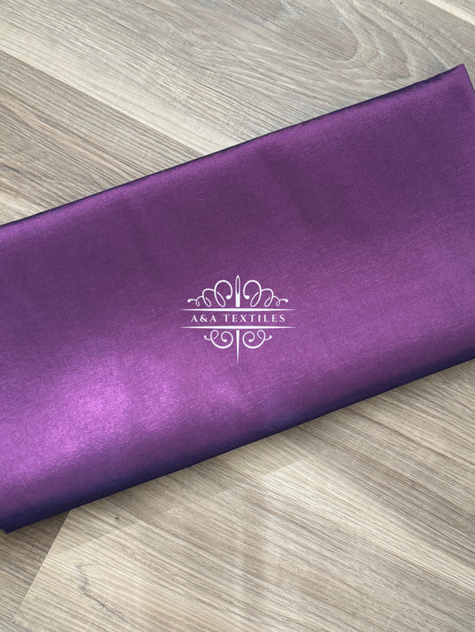 Plum Stretch Taffeta