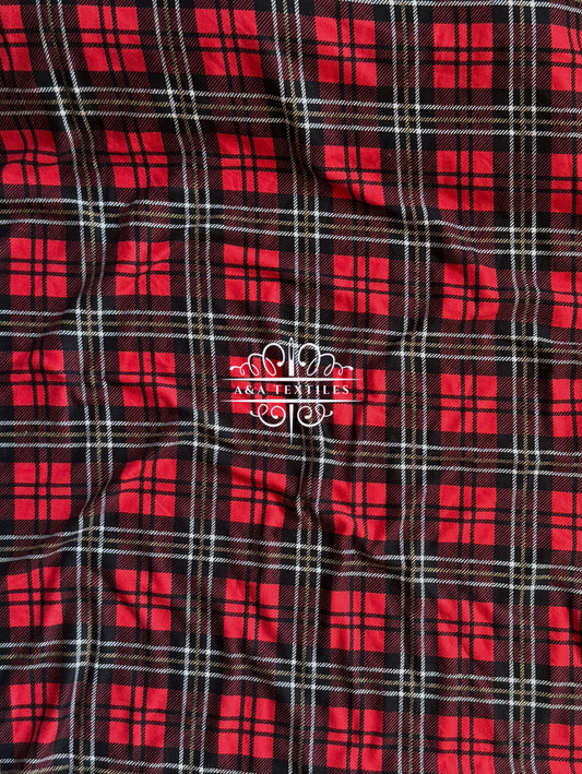 Plaid Double Brushed Poly
