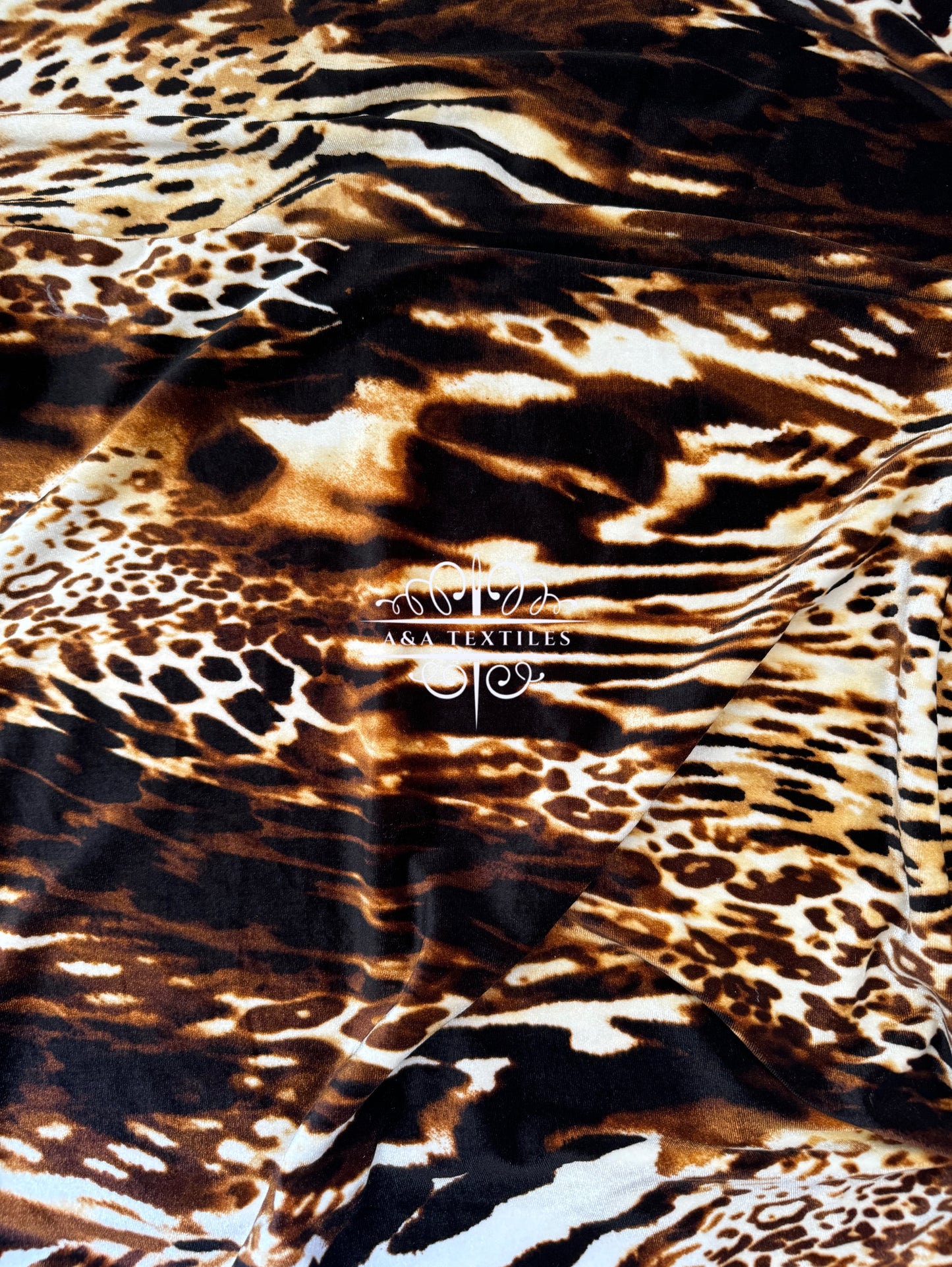 Animal Print Stretch Velvet