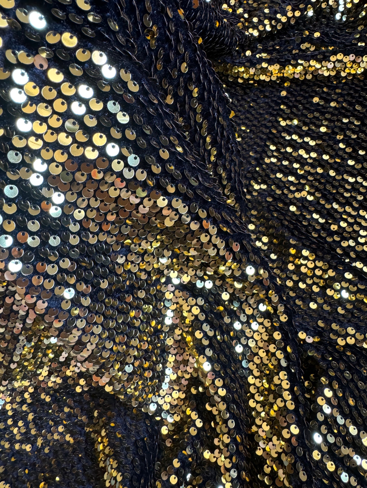 Gold Stretch Sequin