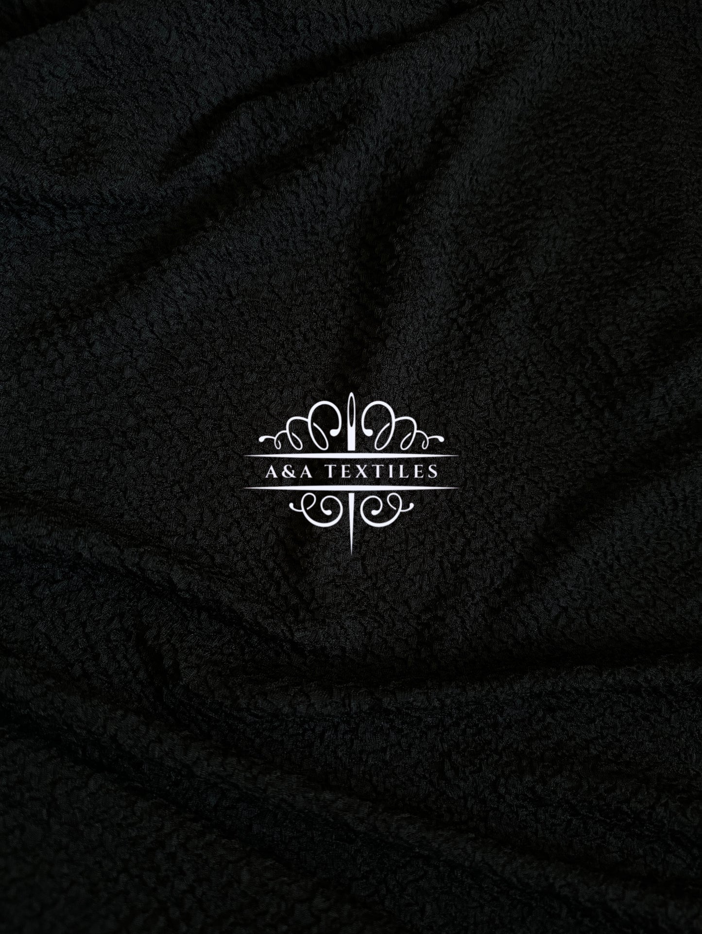 Black Textured Knit