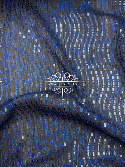 Blue Sheer Foil Dot