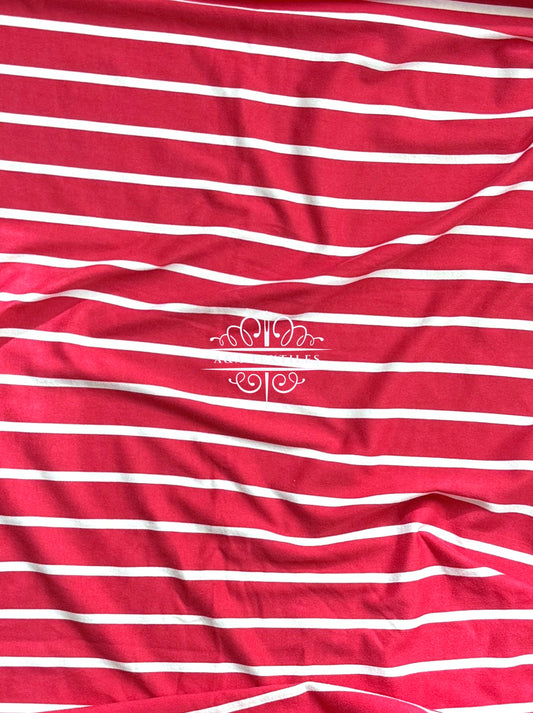 Striped Double Brushed Poly