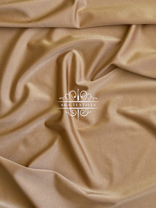 Taupe Shiny Nylon Spandex