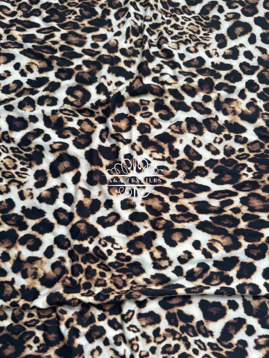 Leopard Double Brushed Poly