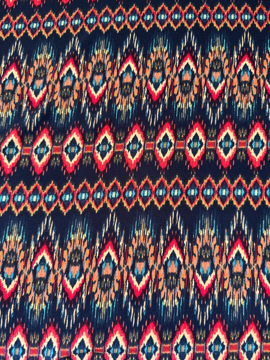 Multi Print Bubble Crepe