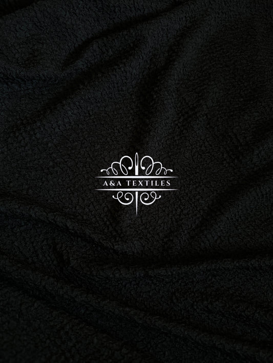 Black Textured Knit